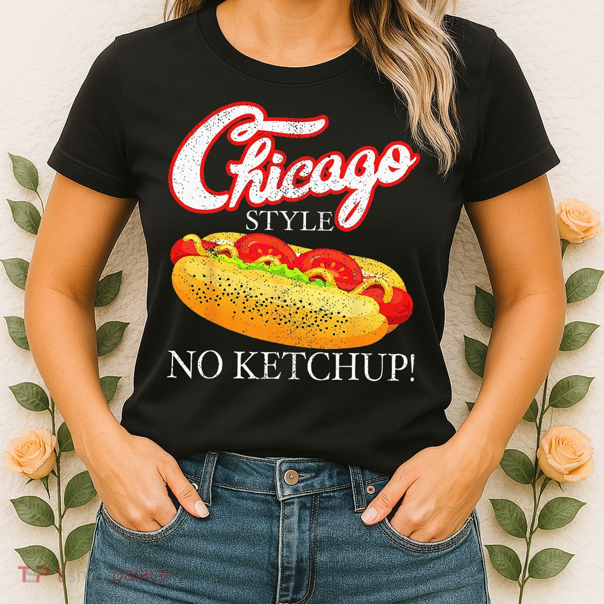 Chicago Hot Dog Summer Style 4th Of July No Ketchup Gift Women's T-Shirt