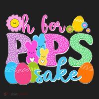 Cute Happy Easter Oh For Peeps Sake Marshmallow Bunnies Women's Sweatshirt thumb 2