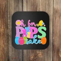Cute Happy Easter Oh For Peeps Sake Marshmallow Bunnies Coaster thumb 0