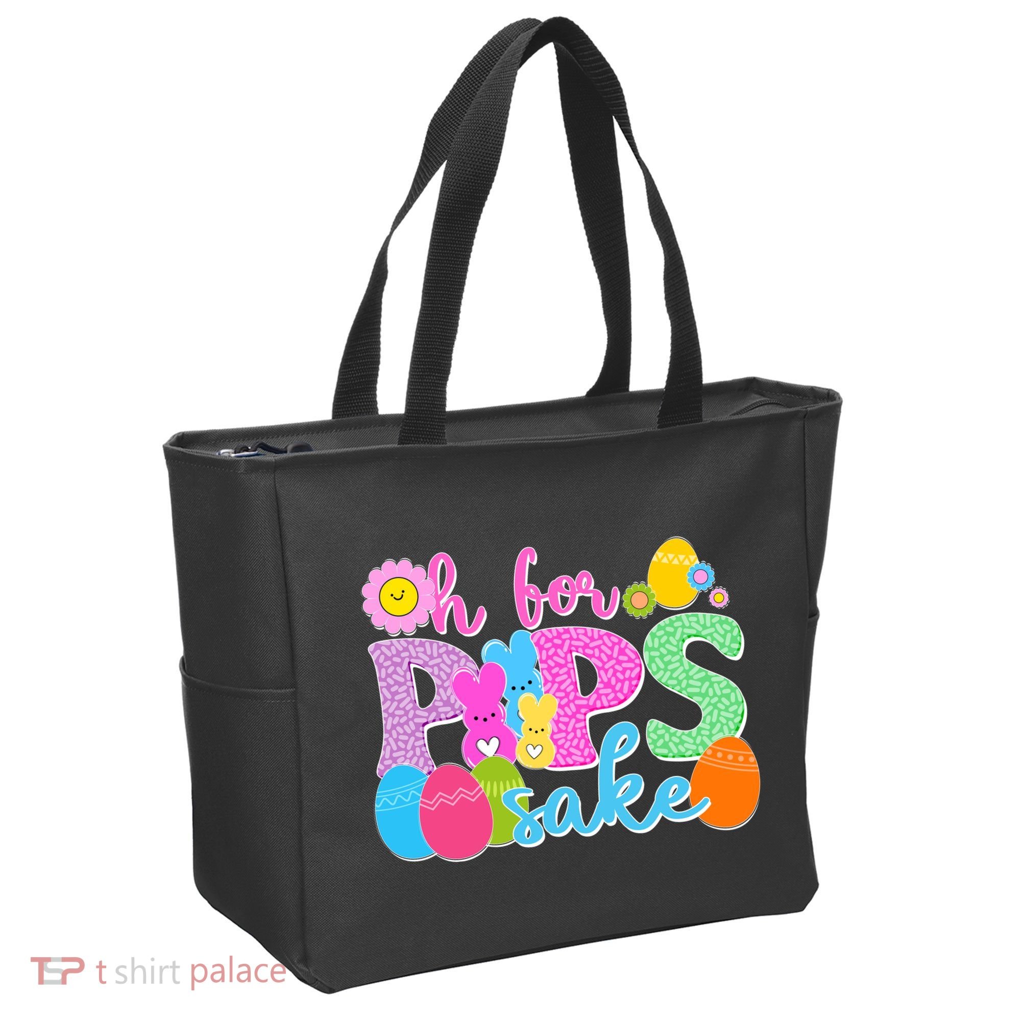 Cute Happy Easter Oh For Peeps Sake Marshmallow Bunnies Tote Bag