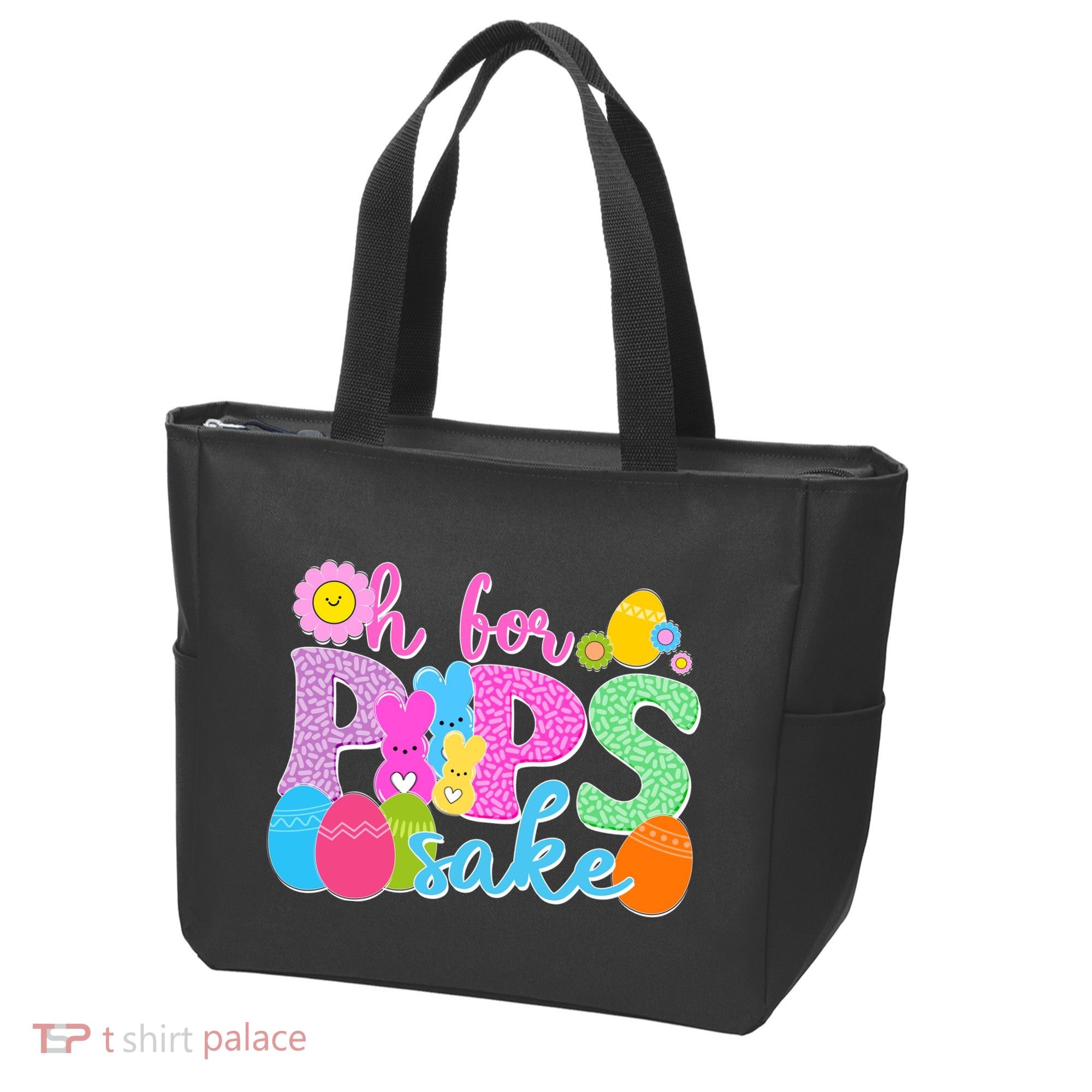 Cute Happy Easter Oh For Peeps Sake Marshmallow Bunnies Tote Bag