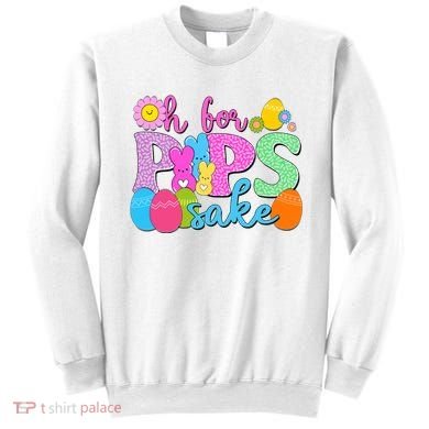 Cute Happy Easter Oh For Peeps Sake Marshmallow Bunnies Sweatshirt