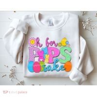 Cute Happy Easter Oh For Peeps Sake Marshmallow Bunnies Sweatshirt thumb 2