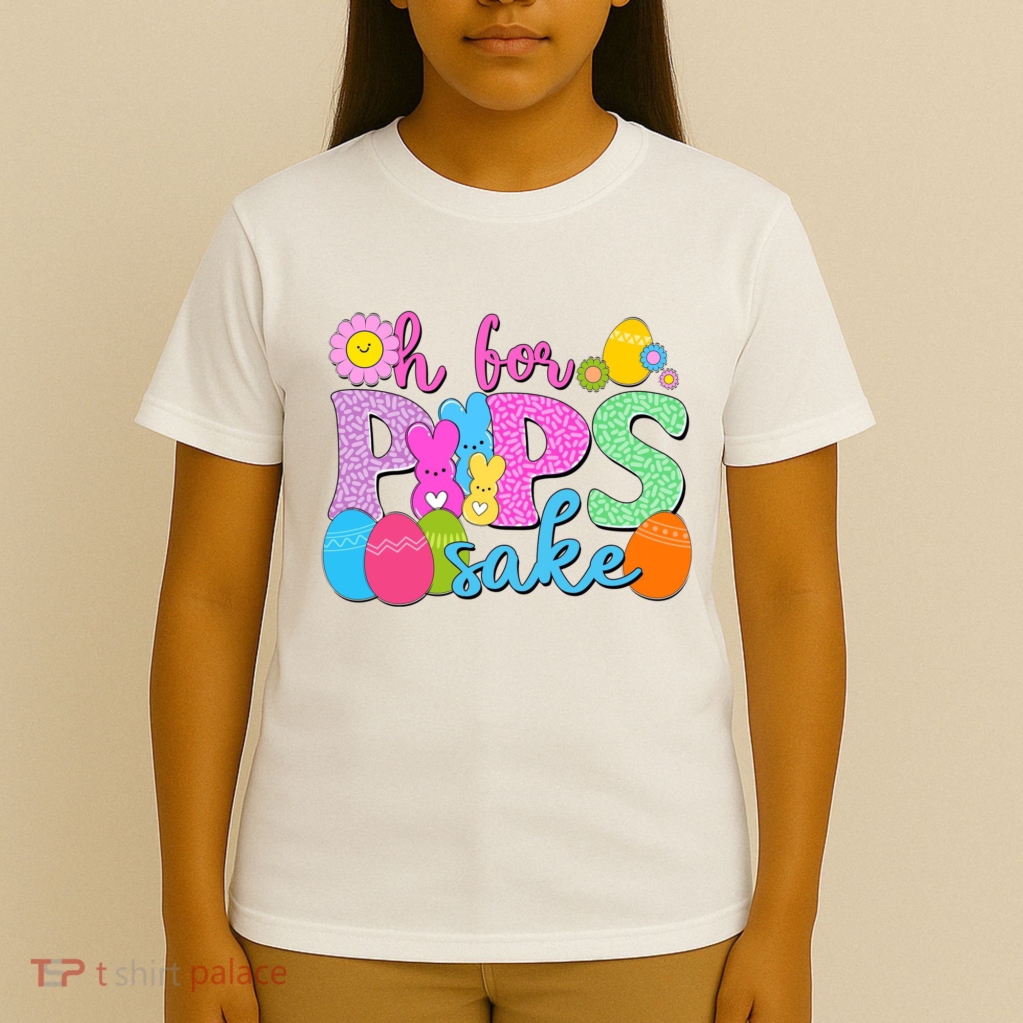Cute Happy Easter Oh For Peeps Sake Marshmallow Bunnies T-Shirt