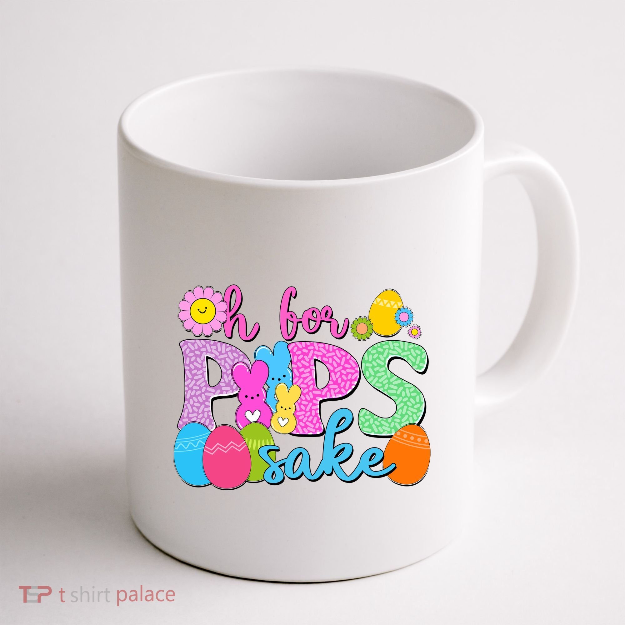 Cute Happy Easter Oh For Peeps Sake Marshmallow Bunnies Coffee Mug