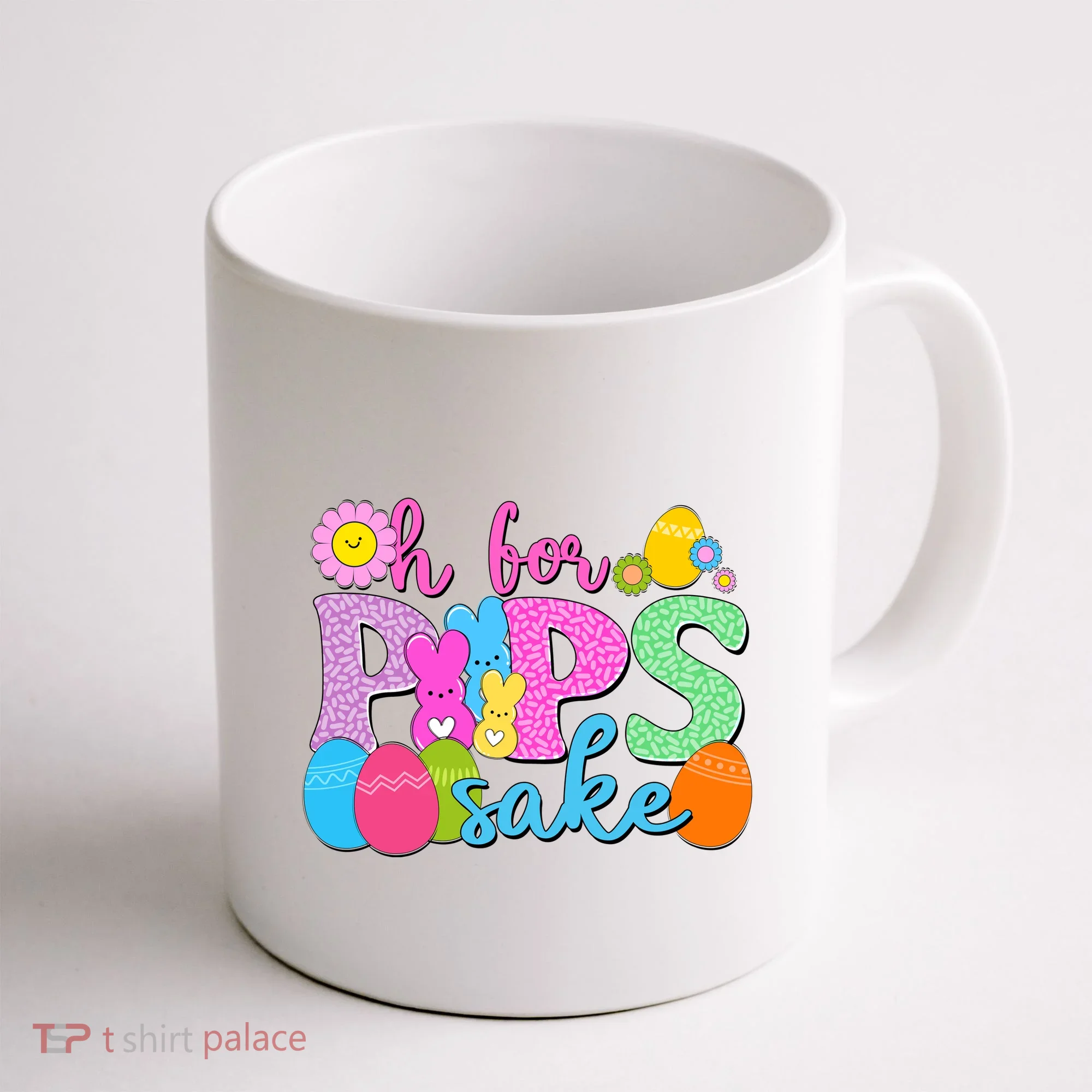Cute Happy Easter Oh For Peeps Sake Marshmallow Bunnies Coffee Mug