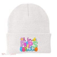 Cute Happy Easter Oh For Peeps Sake Marshmallow Bunnies Beanie thumb 0
