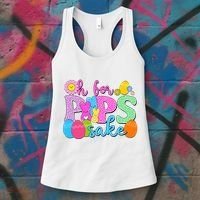 Cute Happy Easter Oh For Peeps Sake Marshmallow Bunnies Women's Tank Top thumb 3