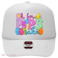 Cute Happy Easter Oh For Peeps Sake Marshmallow Bunnies Hat thumb 0
