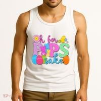 Cute Happy Easter Oh For Peeps Sake Marshmallow Bunnies Tank Top thumb 3