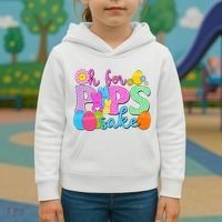 Cute Happy Easter Oh For Peeps Sake Marshmallow Bunnies Kids Hoodie thumb 3