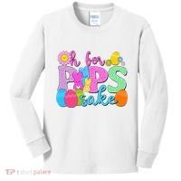 Cute Happy Easter Oh For Peeps Sake Marshmallow Bunnies Kids Long Sleeve Shirt thumb 0