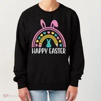 Cute Happy Easter School Teacher Student Bunny Women's Sweatshirt thumb 0