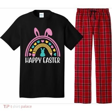 Cute Happy Easter School Teacher Student Bunny Pajama Set