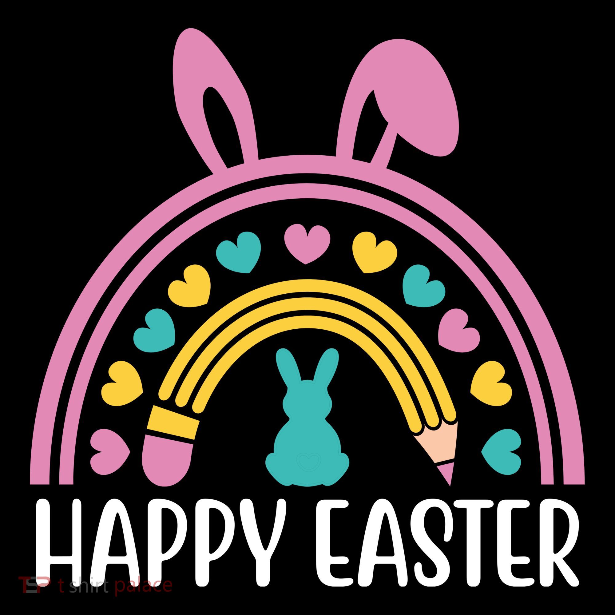 Cute Happy Easter School Teacher Student Bunny Women's Hoodie