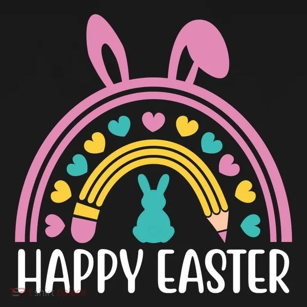 Cute Happy Easter School Teacher Student Bunny Women's Hoodie