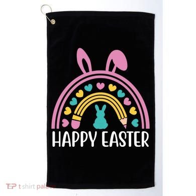 Cute Happy Easter School Teacher Student Bunny Golf Towel