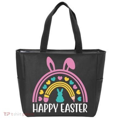 Cute Happy Easter School Teacher Student Bunny Tote Bag