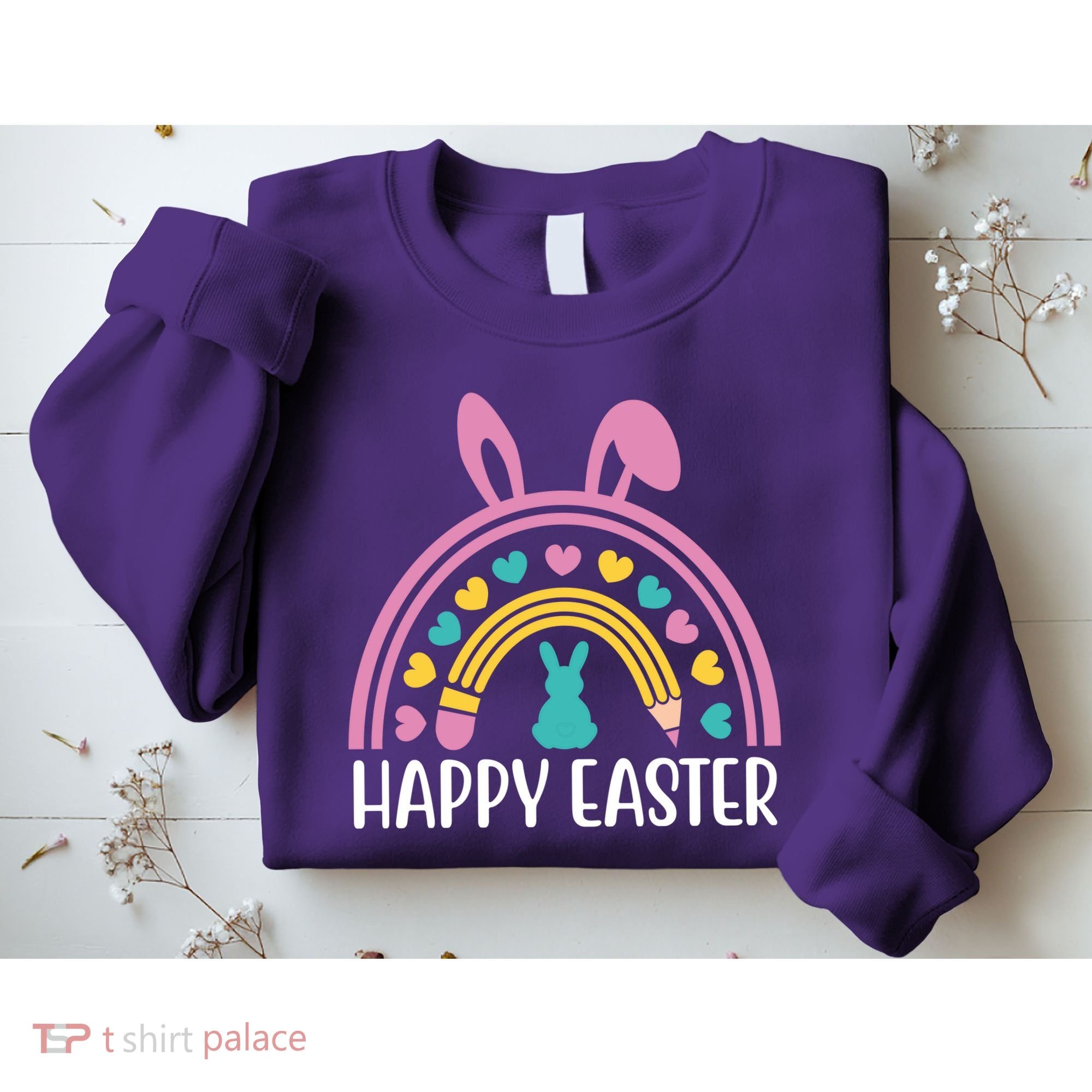 Cute Happy Easter School Teacher Student Bunny Sweatshirt
