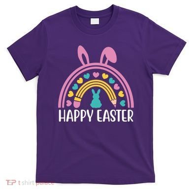 Cute Happy Easter School Teacher Student Bunny T-Shirt