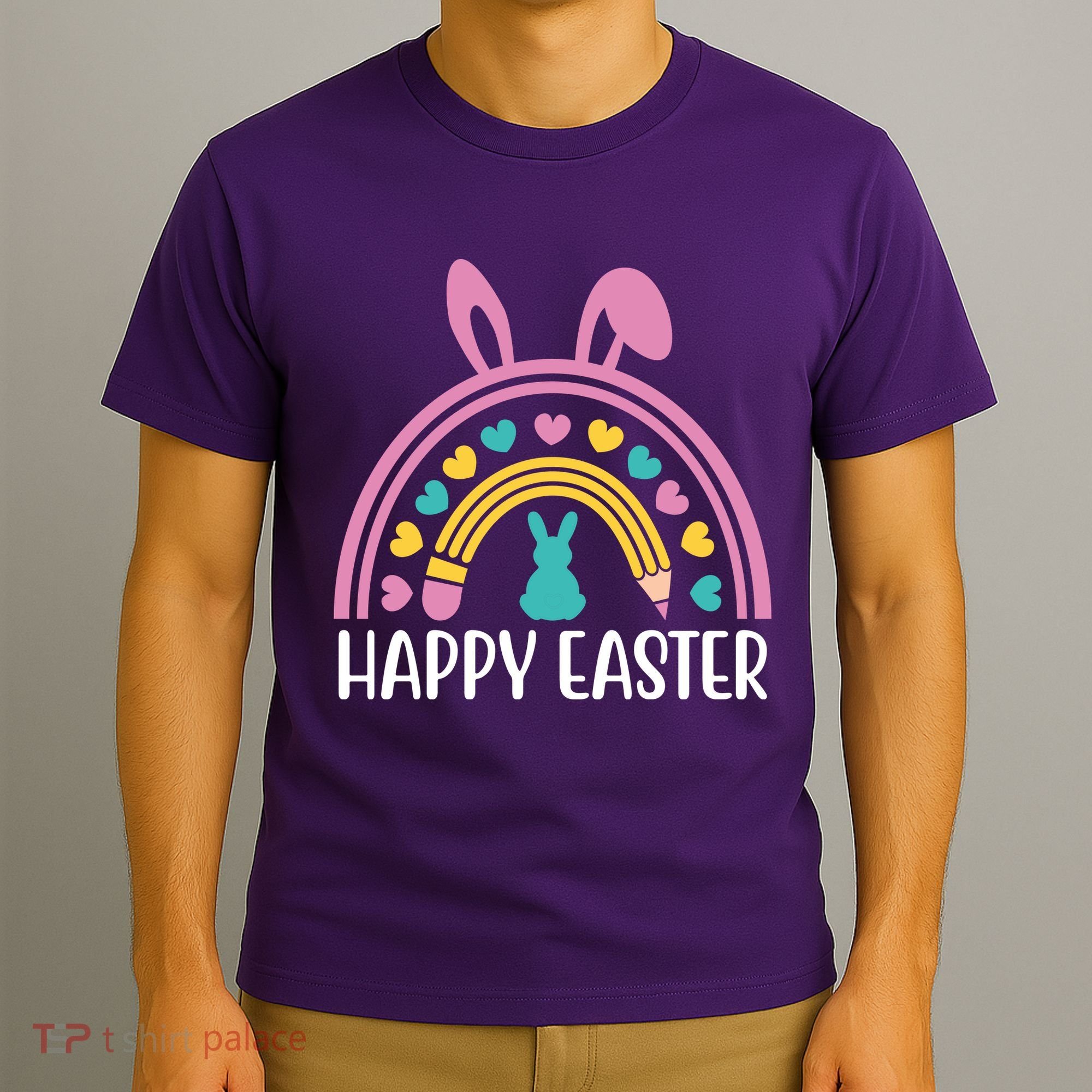 Cute Happy Easter School Teacher Student Bunny T-Shirt