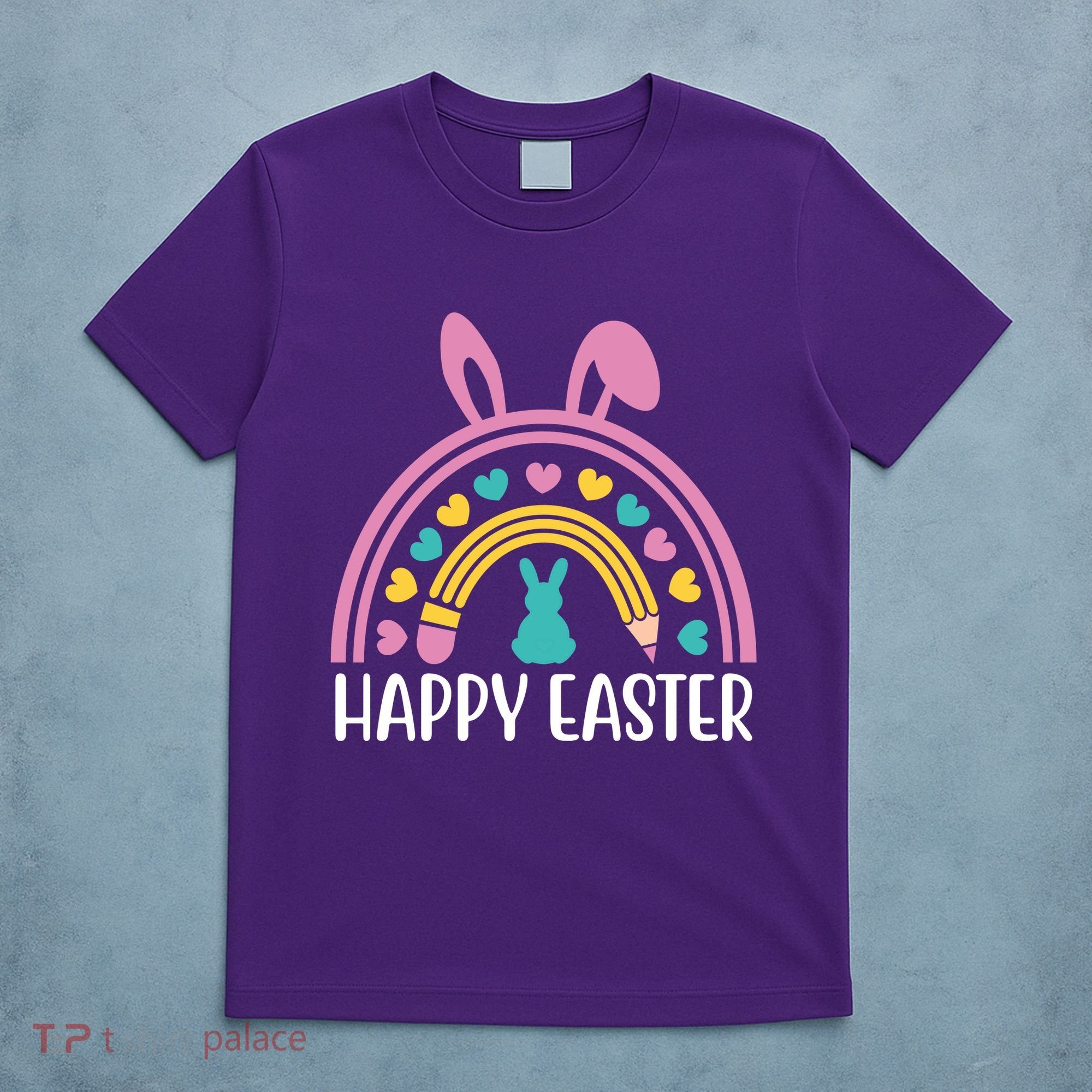Cute Happy Easter School Teacher Student Bunny T-Shirt