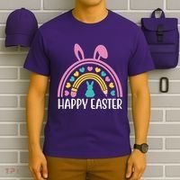 Cute Happy Easter School Teacher Student Bunny T-Shirt thumb 6