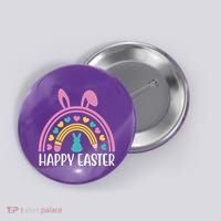 Cute Happy Easter School Teacher Student Bunny Button thumb 0