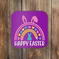 Cute Happy Easter School Teacher Student Bunny Coaster thumb 0