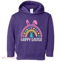 Cute Happy Easter School Teacher Student Bunny Toddler Hoodie thumb 0