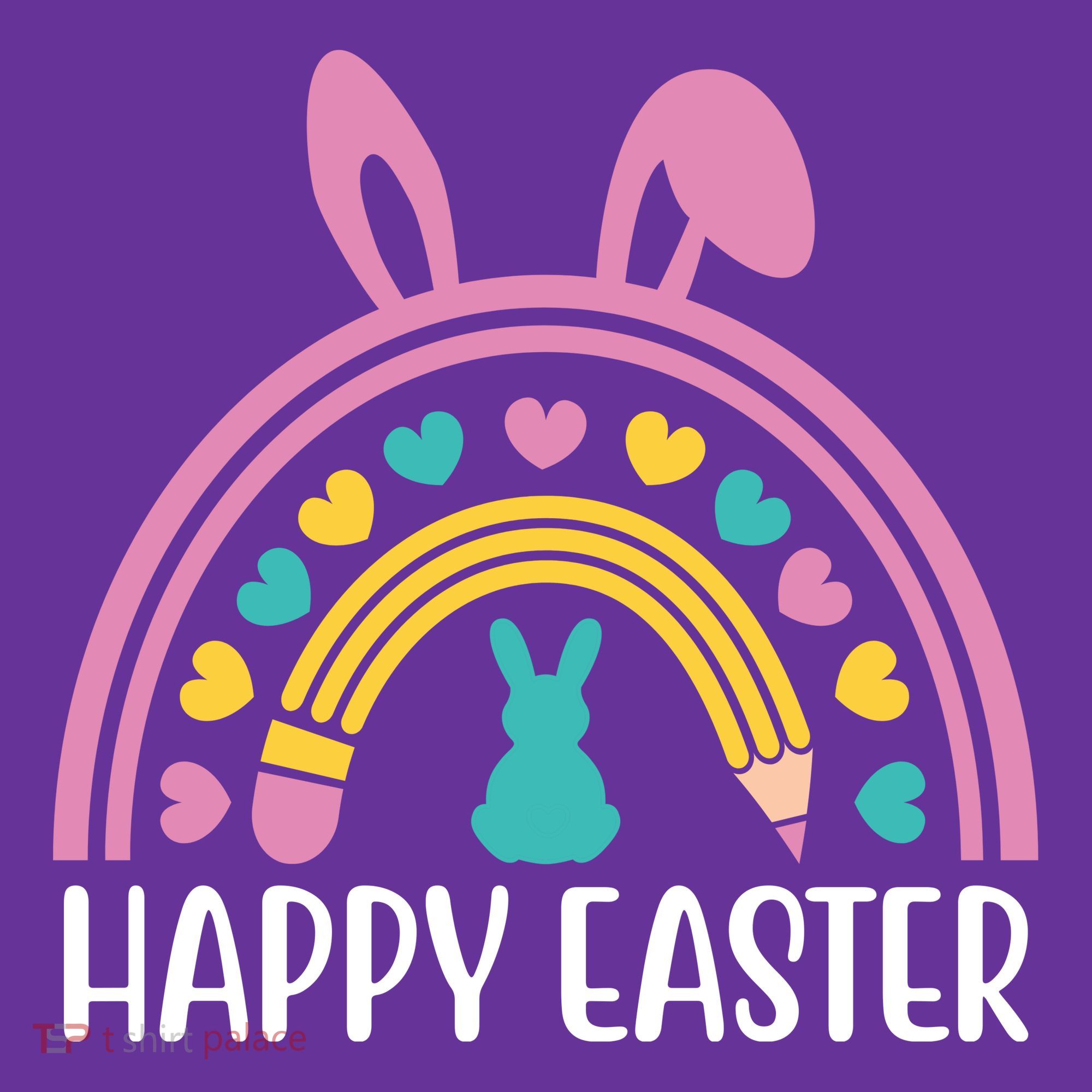 Cute Happy Easter School Teacher Student Bunny Toddler Hoodie