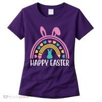 Cute Happy Easter School Teacher Student Bunny Women's T-Shirt thumb 0