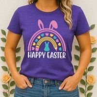 Cute Happy Easter School Teacher Student Bunny Women's T-Shirt thumb 2