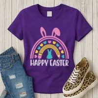 Cute Happy Easter School Teacher Student Bunny Women's T-Shirt thumb 3