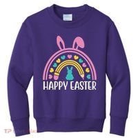 Cute Happy Easter School Teacher Student Bunny Kids Sweatshirt thumb 0