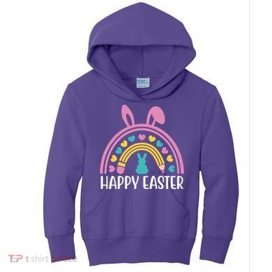 Cute Happy Easter School Teacher Student Bunny Kids Hoodie