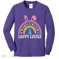 Cute Happy Easter School Teacher Student Bunny Kids Long Sleeve Shirt thumb 0