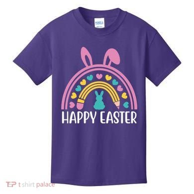 Cute Happy Easter School Teacher Student Bunny Kids T-Shirt