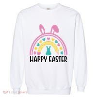Cute Happy Easter School Teacher Student Bunny Garment-Dyed Sweatshirt thumb 0