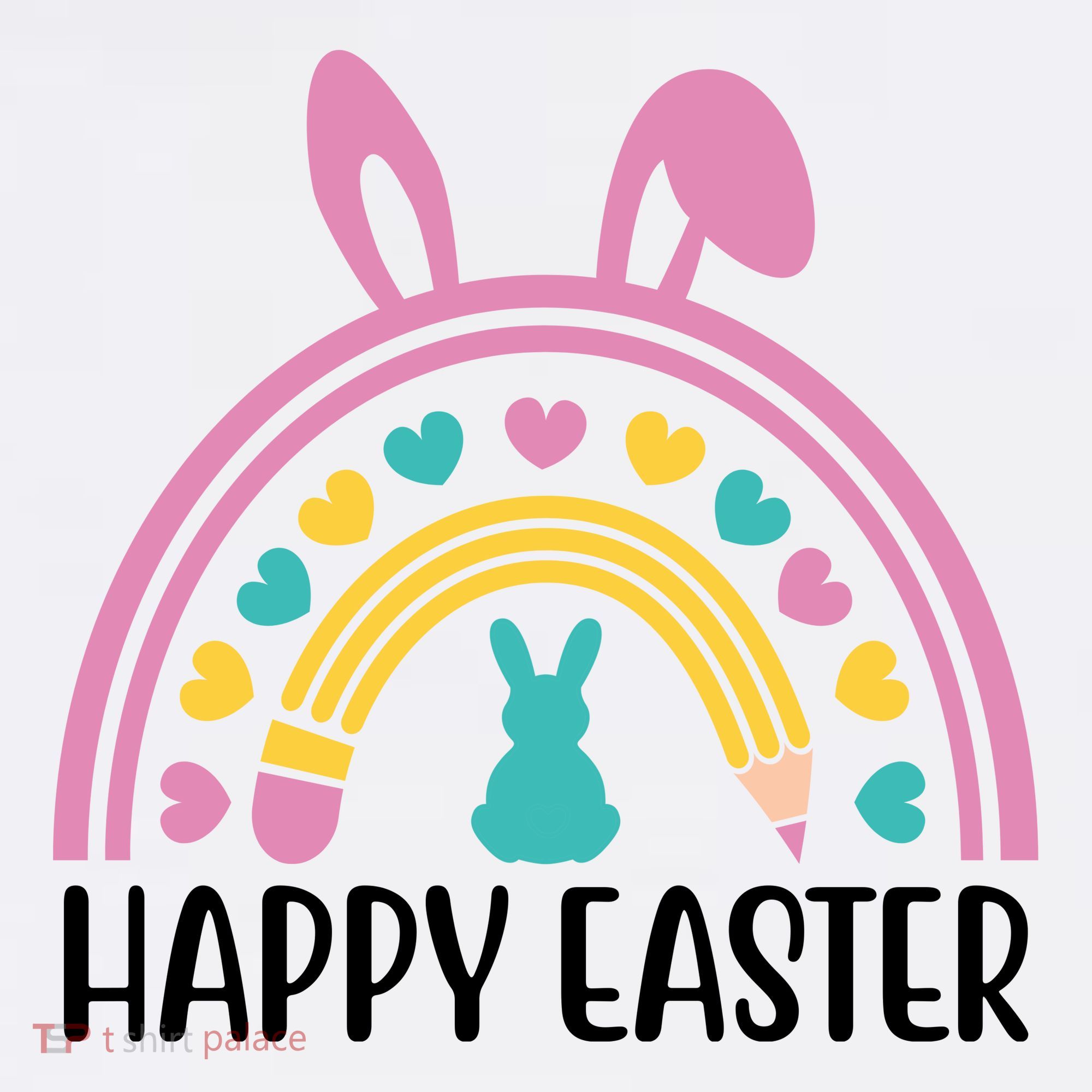 Cute Happy Easter School Teacher Student Bunny Garment-Dyed Sweatshirt