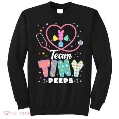 Cute Happy Easter Team Tiny Peeps Nurse Doctor Stethoscope Sweatshirt