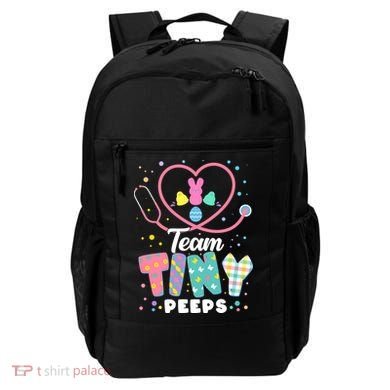 Cute Happy Easter Team Tiny Peeps Nurse Doctor Stethoscope Backpack