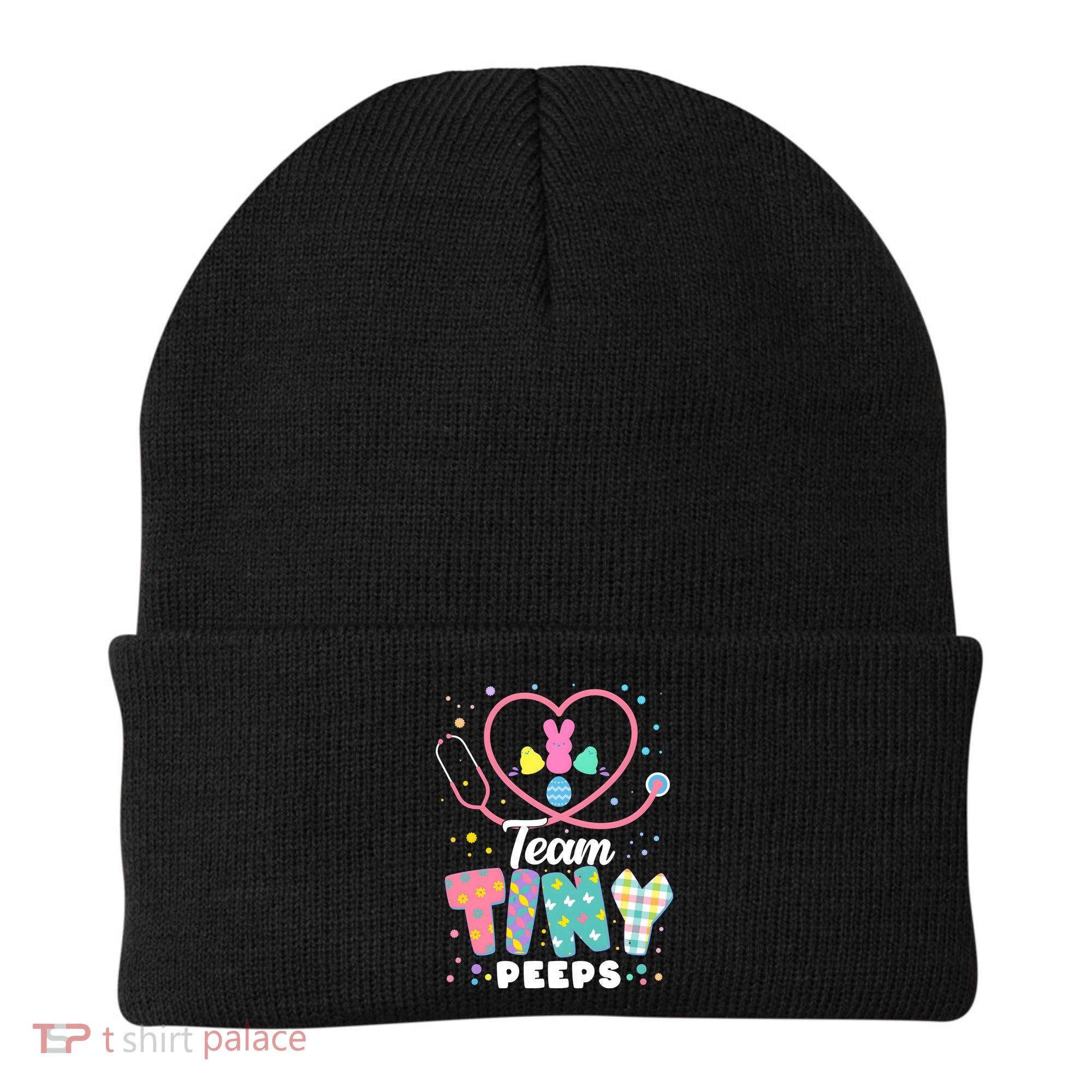 Cute Happy Easter Team Tiny Peeps Nurse Doctor Stethoscope Beanie