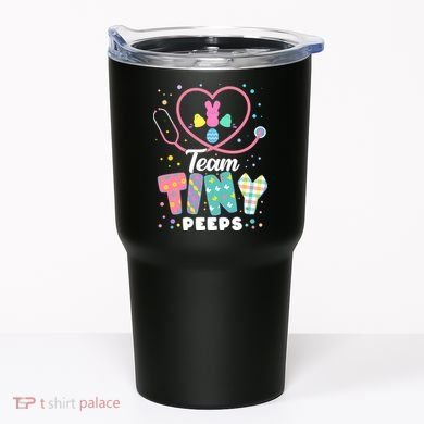 Cute Happy Easter Team Tiny Peeps Nurse Doctor Stethoscope Tumbler