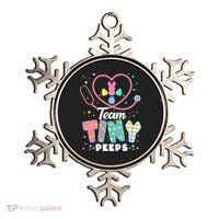 Cute Happy Easter Team Tiny Peeps Nurse Doctor Stethoscope Ornament thumb 0