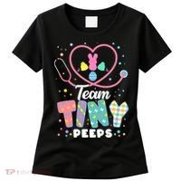 Cute Happy Easter Team Tiny Peeps Nurse Doctor Stethoscope Women's T-Shirt thumb 0