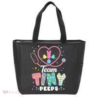 Cute Happy Easter Team Tiny Peeps Nurse Doctor Stethoscope Tote Bag thumb 0
