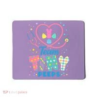 Cute Happy Easter Team Tiny Peeps Nurse Doctor Stethoscope Mousepad thumb 0