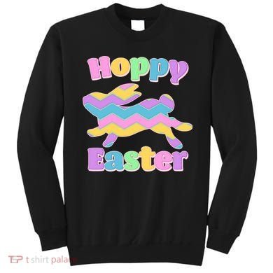 Cute Hoppy Easter Colorful Easter Bunny Sweatshirt