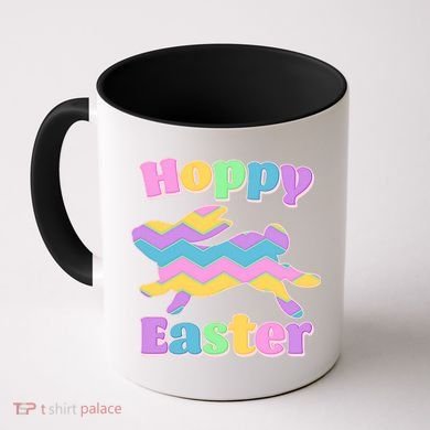 Cute Hoppy Easter Colorful Easter Bunny Coffee Mug